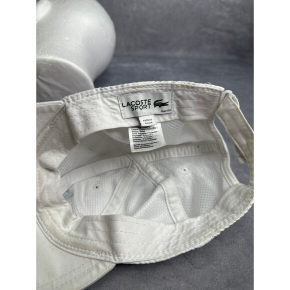 Lacoste RARE Novac DJOKOVIC white black  HAT BLACK BULL LOGO
CAP tennis golf - Picture 5 of 6